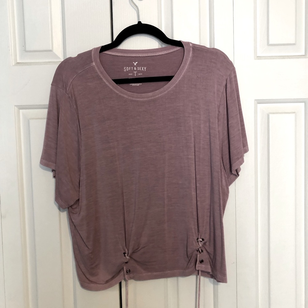American Eagle soft and sexy purple top